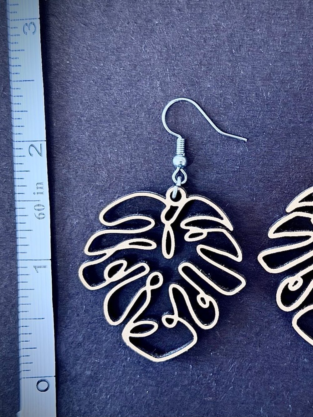 Tropical Earring Bundle Tortoiseshell Plumeria + Wood Monstera Leaf 2 Pairs